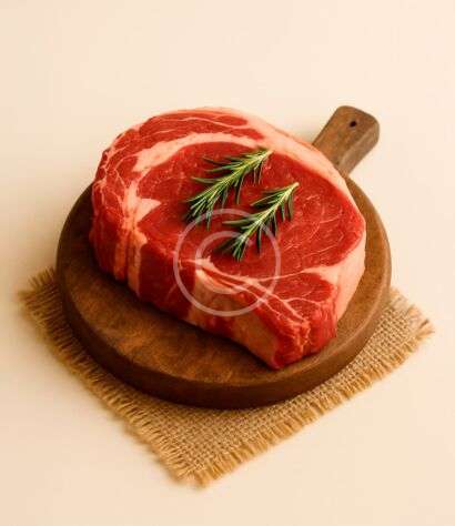 Fresh cut beef steak