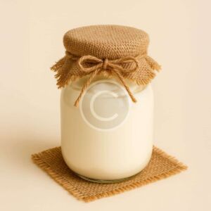 Rustic bottled milk